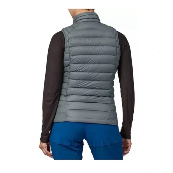 Patagonia Women's S Small Down Sweater Vest Puffer Puff Nouveau Green Grey NWT - Picture 7 of 8